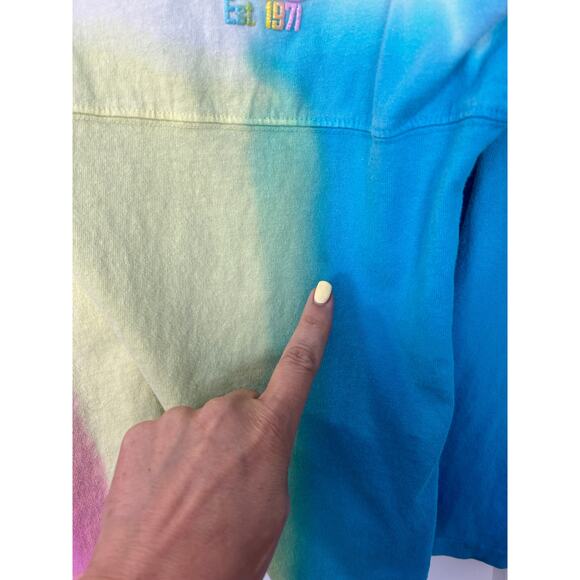 Disney Kids Tie-Dye Long Sleeve Crew Neck T-Shirt Spirit Jersey Multicolor SZ XL - Picture 6 of 13